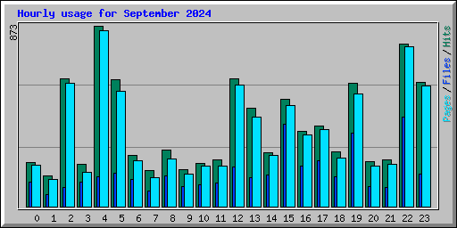 Hourly usage for September 2024